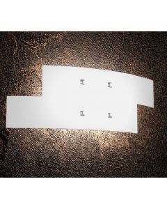 top light applique tetris vetro bianco