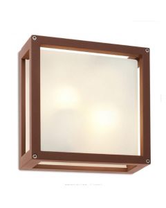 plafoniera per esterno ruggine