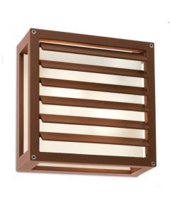 plafoniera da esterno brick ruggine