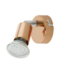 eglo faretto led buzz rame