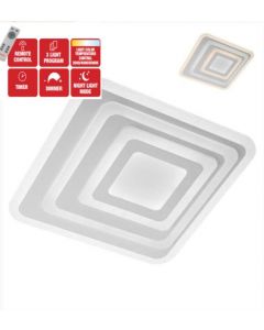 plafoniera led quadrata stratos