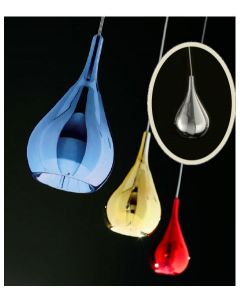 lampada gocce cromo