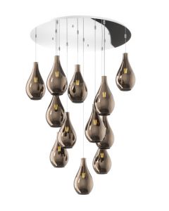 top light drop vetro bronzo