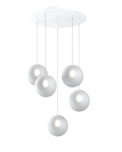 top light eclipse lampadario bianco