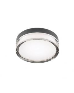 plafoniera led nera frisbi