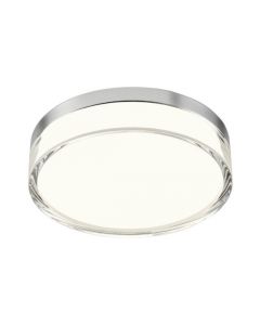 plafoniera led frisbi 12w cromo