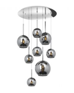 lampadario sfere cromo future