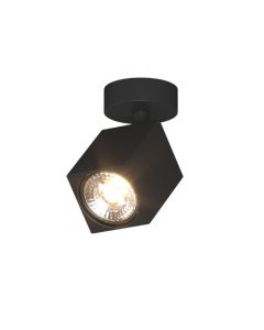 faretto nero quadrato kibo gu10