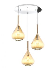 top light kona vetro ambra