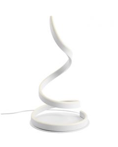 scroll lampada da tavolo bianca