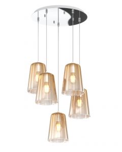 lampada shaded vetro ambra