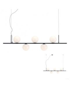 lampadario nero talis 5 luci