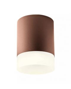 plafoniera led marrone xilo