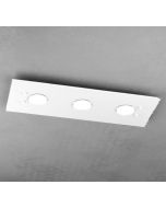 plafoniera path vetro bianco