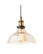 sospensione vetro ambra