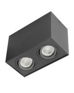 plafoniera gu10 nera