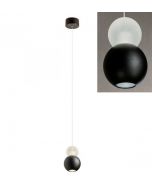 lampada led nera aoba 