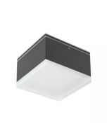 Plafoniera da esterno quadrata Akron antracite