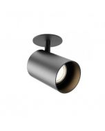 faretto nero da incasso gu10