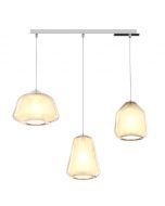 sospensione vetro ambra double skin