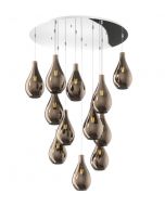 top light drop vetro bronzo