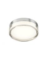 plafoniera led cromo frisbi 8w