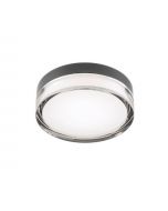 plafoniera led nera frisbi