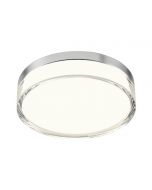 plafoniera led frisbi 12w cromo