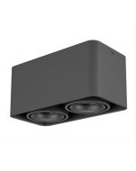 plafoniera led nera faretti kubo