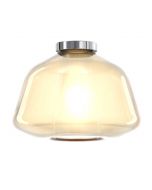 top light plafoniera vetro ambra