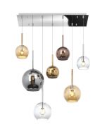 lampadario rettangolare future vetro