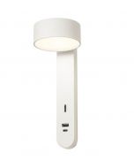 applique per camera da letto bianco Sades