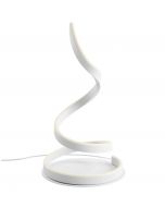 scroll lampada da tavolo bianca