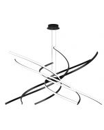 toplight lampadario nero tornado 